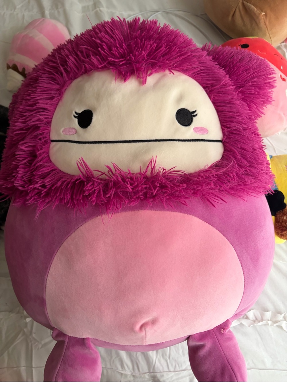 Squishmallows Pink & Magenta Fluffy Character Plush